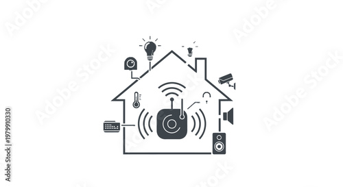 Smart Home Security Camera System.