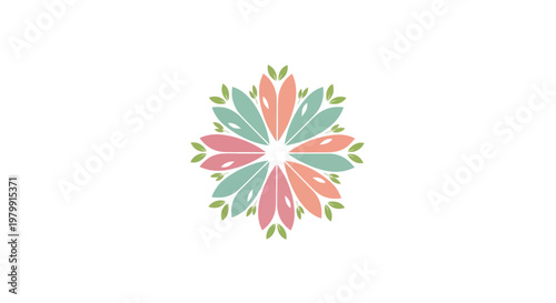 Colorful Flower Design Graphic Element.