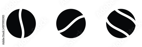 Tennis ball. icon .tennis ball icon vector logo design flat style. tennis ball icon vector design template on white background . Vector Illustration .EPS 10 .