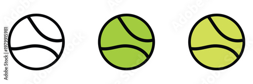 Tennis ball. icon .tennis ball icon vector logo design flat style. tennis ball icon vector design template on white background . Vector Illustration .EPS 10 .