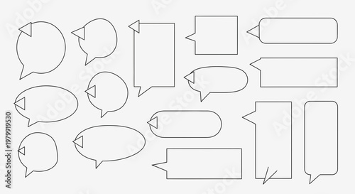 Speech Bubbles Collection: Various Shapes and Styles for Communication and Design