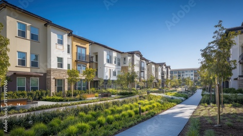 Experience the perfect blend of modern architectural design and serene natural landscaping in this upscale residential community.