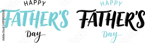 Festive father's day typography a colorful and artistic celebration of parenthood
