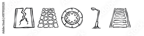 Construction and Infrastructure Icons (Sketch)