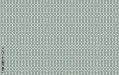 Foto Seamless geometric pattern with white interlocking circles on sage green background