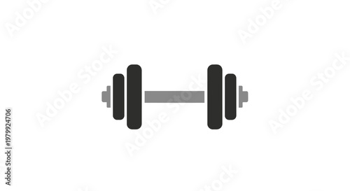 Dumbbell for strength training exercises.