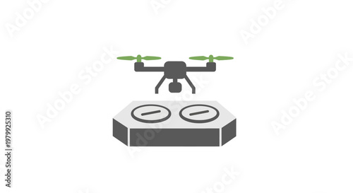 Drone with remote control device.