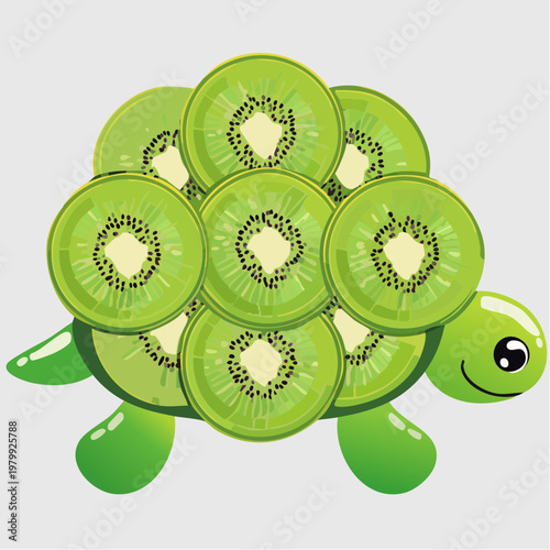 Schildkröten-Kiwi-Teller
