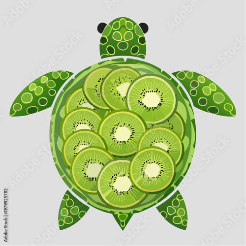 Schildkröten-Kiwi-Teller