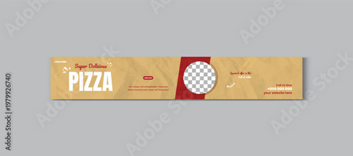 Eid al Adha Food menu and delicious pizza LinkedIn Company Page Cover Banner Design