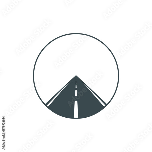 road ahead icon illustration