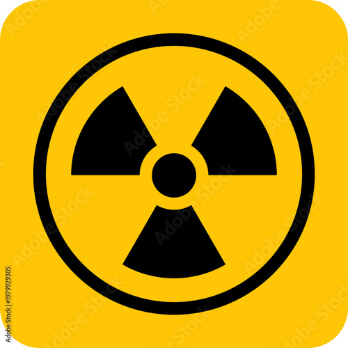 radioactive symbol icon radiation material and biohazard yellow sign warning printable sign plaque template design