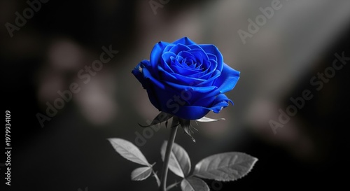 Single Blue Rose With Stem Images – Browse 10,111 Stock Photos
