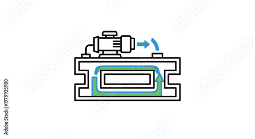 Industrial robotic assembly line machine.