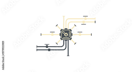 Industrial valve control system mechanism.