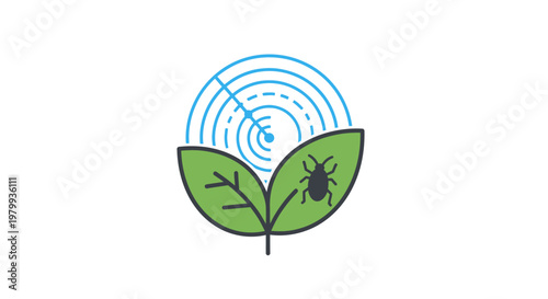 Insect on a green leaf.