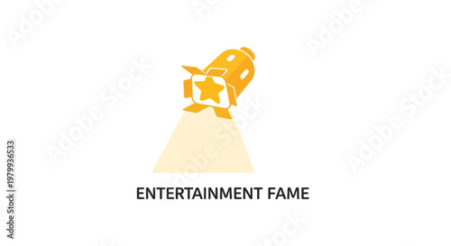 Golden Statue Entertainment Fame Trophy.