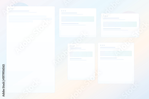 Modern SaaS dashboard interface background with workspace panel and floating analytics cards pastel admin UI template web application design