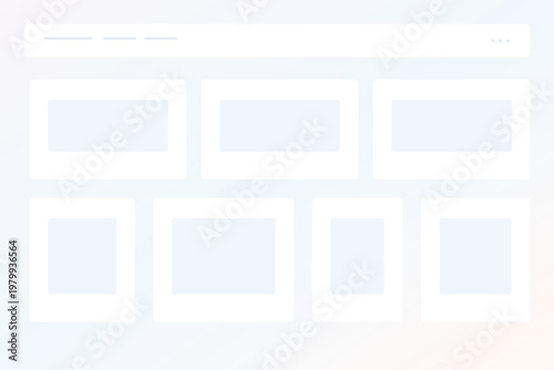 Pastel SaaS dashboard interface background with horizontal analytics widgets admin panel UI vector template design