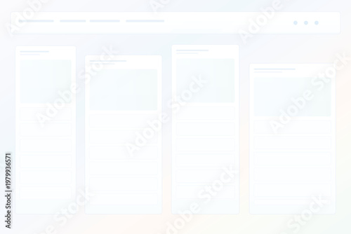 Pastel SaaS dashboard interface background with analytics cards grid admin panel UI template modern web application layout vector design