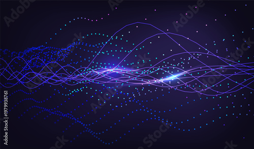 Abstract network digital for flow background science and technology ai cyber. Data future blue for cyberspace vector design and big business. Abstract line tech for flow connection 3d.