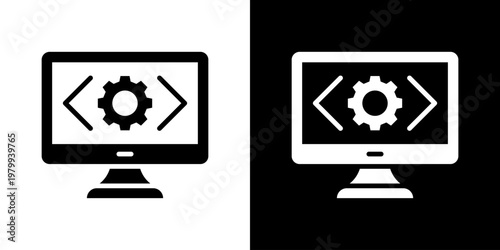 Programming Icon Set Multiple Style Collection