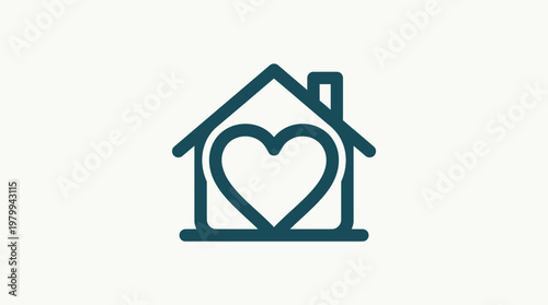 Home Sweet Home with Heart Symbol