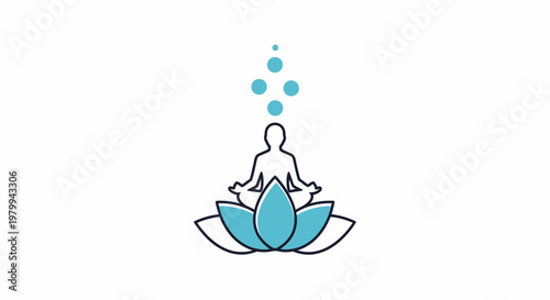 Person Sitting in Lotus Position.