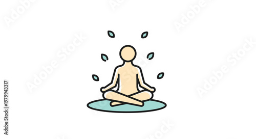 Person Sitting in Meditation Posture.
