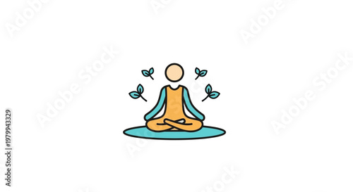 Person Sitting in Meditation Posture.