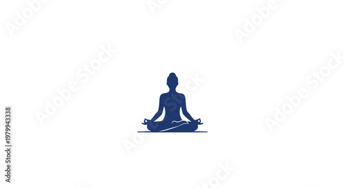 Person sitting in yoga meditation pose.