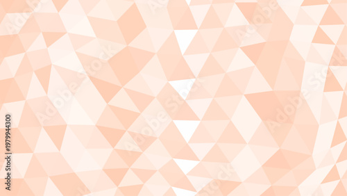パステルカラー三角形モザイク抽象背景テクスチャデザイン　オレンジ