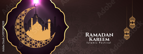 Ramadan Kareem islamic festival celebration cultural banner