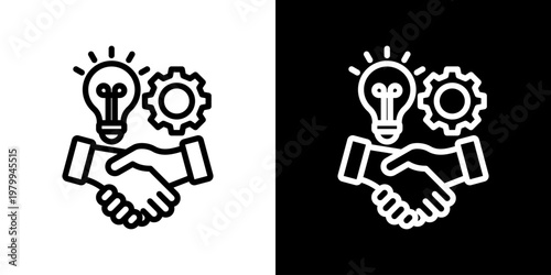Agreement Icon Set Vector Collection Isolated In Black And White