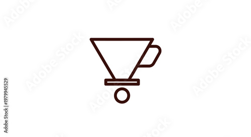 Simple coffee drip brewer icon.