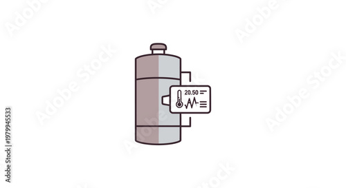 Simple drawing of a water heater.