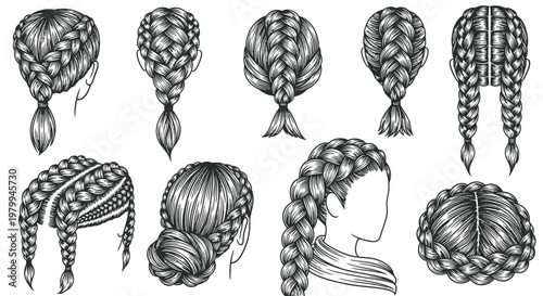 Women Braid Hairstyles and Hairdo Collection