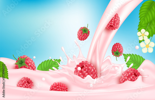 yogurt with strawberry
