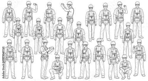 Group of soldiers in military uniform standing together in formation.