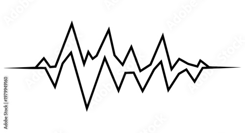 Abstract sound wave graphic representing audio or data