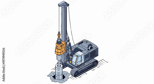 Industrial Isometric Foundation Drilling Rig Machine for Construction and Civil Engineering Projects