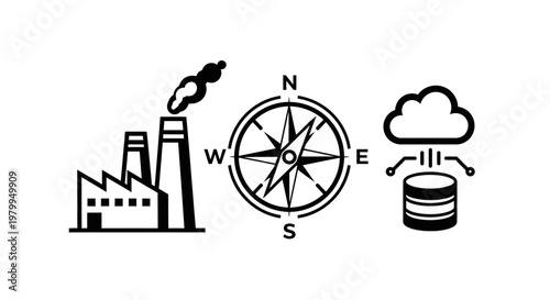 Navigating industrial data and cloud storage with a compass