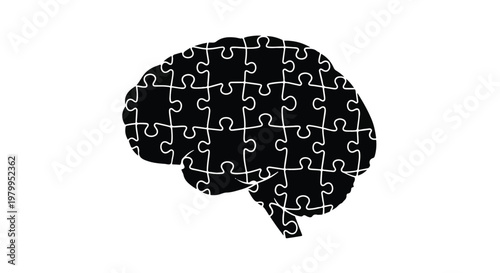 Human Head Silhouette with Speech Bubbles Representing Communication Ideas Thinking and Conversation Vector Illustration Isolated on White Background