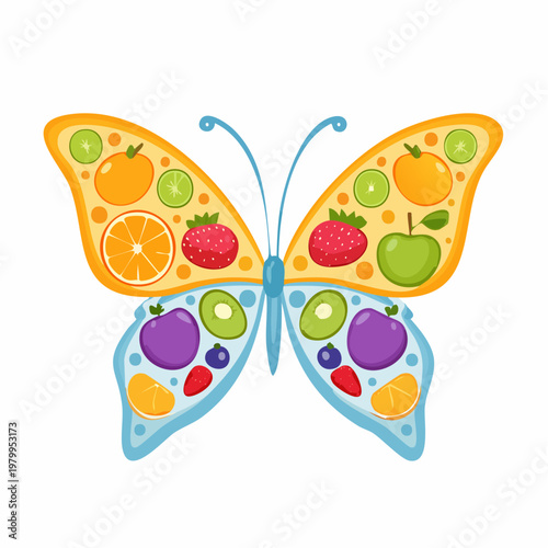 Schmetterling aus Obst