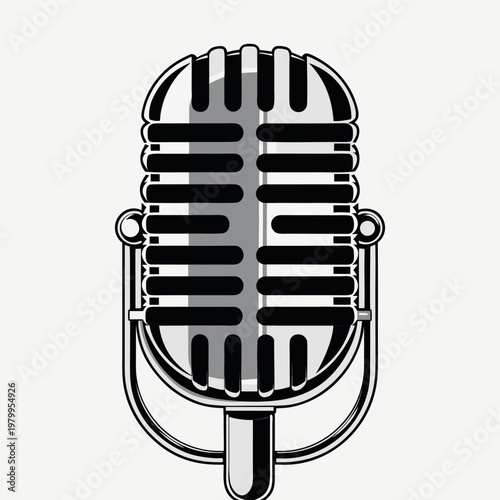 microphone surrounded by swirling musical notes