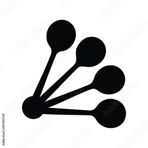 Connected network nodes representing various data points in a visual structure