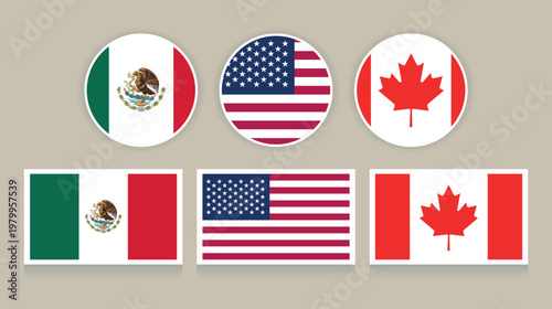 USA, Mexico and Canada Flags Set for Football World Cup 2026