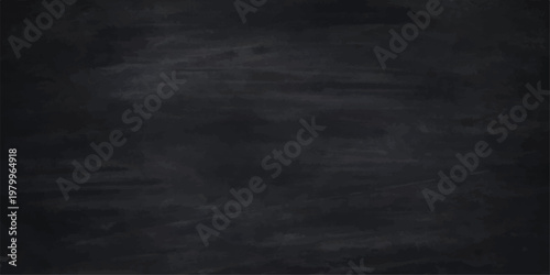 Bild auf Leinwand A dark and vintage grunge chalkboard background features a blank black texture w