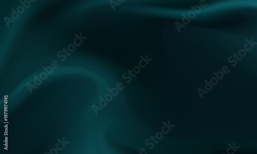 modern abstract tidewater green background. Dark blue silk fabric curtain background. Vector illustration.