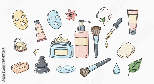 Collection of various beauty products.